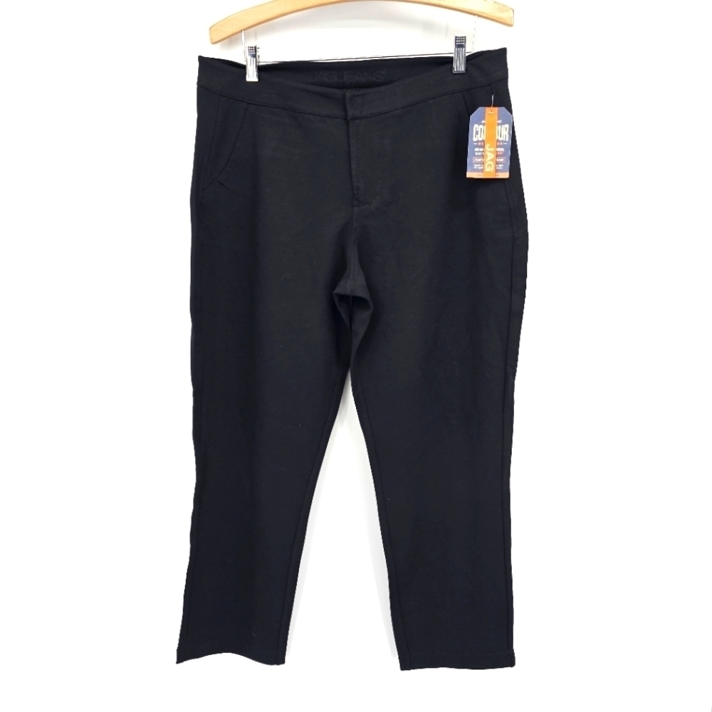 Jag Women's Black Chelsea Ponte Stretch Trousers Pants Size 14/32 New